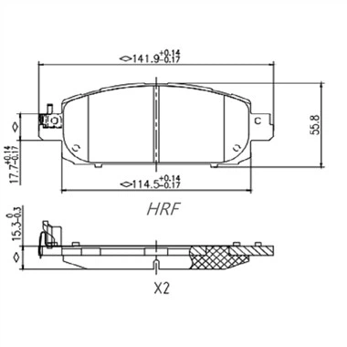 Bremseklosser til Renault Captur
